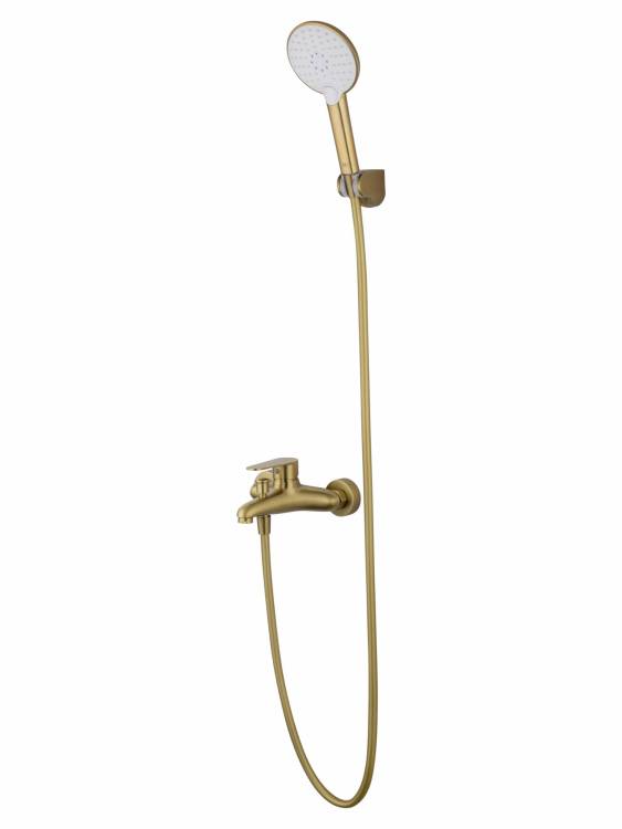 Смеситель для ванны Wonzon & Woghand WW-AE3204-BG с душем, брашированное золото