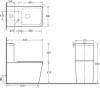 Унитаз-компакт SantiLine SL-5017 безободковый, с микролифтом фото 2