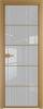 Межкомнатная дверь Profil Doors 5 AX цвет профиля Золото, стекло безопасное 6 мм страйп 600x2000