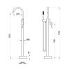 Смеситель для ванны Orange Steel M99-336b фото 2