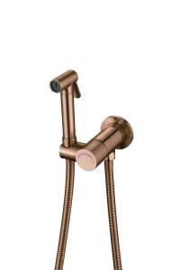 Гигиенический душ Boheme Uno 467-PR-BRB с защитой от протечек, Brushed Bronze