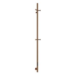 Полотенцесушитель электрический AQUAme AQM3151BC c поворотными крючками, медь шлифованная, 14.7x170