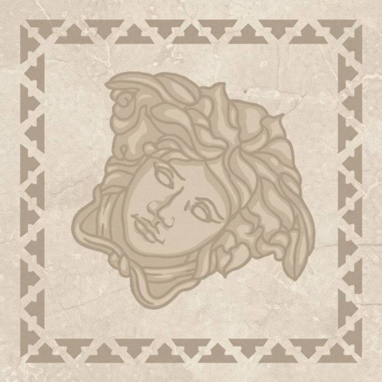 Вставка Versace Emote G0262591 Tozzetto Greca Crema Marfil 10x10