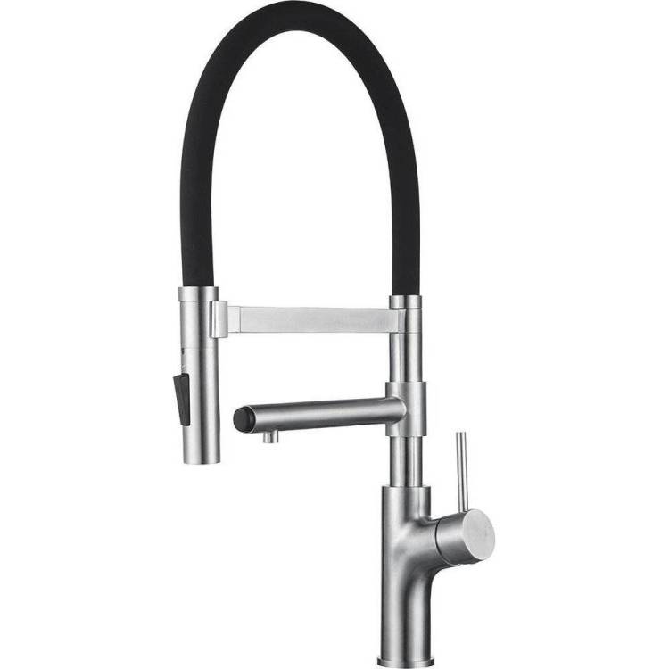 Смеситель для кухни Zorg Inox SZR-1010 с гибким изливом