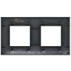 Рамка 2-постовая IEK Skandy SK-M22-K02 черный фото 2