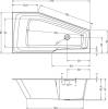 Акриловая ванна Riho Rething Space L, 170x90 фото 4