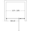 Душевая дверь в нишу AQUAme AQM7108-12 1200x1950мм., стекло 6мм, цвет профиля хром фото 5