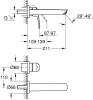 Смеситель для раковины Grohe Eurosmart 29338003 фото 4
