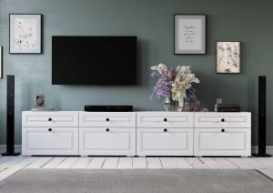 Тумба под ТВ БТС МЕБЕЛЬ Софт 00-00286672 Белый 2 шт.