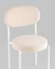 Набор из 4 стульев Stool Group Бриф SN AV 477-C01-9016-K молочный каркас белый муар фото 6