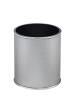 Мусорное ведро Geralis M-PHH1-S 6л, punto серебро, кант хром, внутренний цвет черный