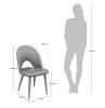 Стул Bradex Home Cleo FR 0529, серый фото 3