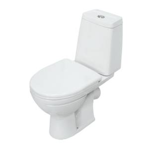 Унитаз-компакт Sanita Марс WC.CC/Mars/2-DM.Rim/WHT.G/S1 безободковый, сиденье микролифт, белый