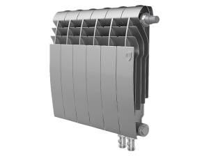 Биметаллический секционный радиатор отопления Royal Thermo Biliner 350 / V Silver Satin / 6 секций