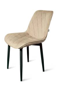 Стул Арника Оскар 00-00273262 черный матовый Томми 02 бежевый