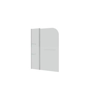 Шторка для ванны Grossman GR-101/1 150x110 алюминиевый профиль, стекло ПРОЗРАЧНОЕ 6мм
