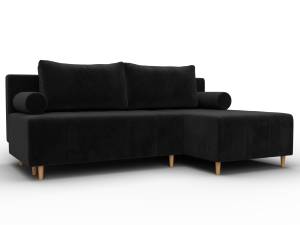 Диван угловой Лига Диванов Лига-102 134794 Черный
