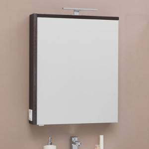 Зеркало-шкаф Aquanet Фостер 70 белый, эвкалипт мистери