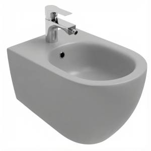 Биде подвесное Isvea Infinity 10NF41001SV-2V серое матовое