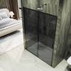 Душевая дверь в нишу MaybahGlass MGD-1284-6 стекло графит, 1950x1200 фото 2