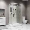 Душевая кабина Niagara Standart ST90/15Q/BK профиль белый, стекло прозрачное, 90x90x200 фото 3