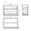 Тумба под раковину Sancos Libra Floor LB120F-2EG Дуб галифакс натуральный, 119x45 фото 2