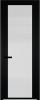 Межкомнатная дверь Profil Doors 2 AGP цвет профиля Черный, стекло безопасное 6 мм мору осветленное 600x2000