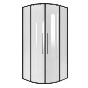 Душевой уголок Niagara Nova NG-6826-34BLACK профиль черный матовый, стекло прозрачное, 90x90x195