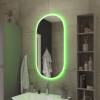 Зеркало Cezares Ellisse CZR-SPC-ELS-550-1050-RGB-TCH с контурной RGB подсветкой и сенсорным выключателем, 12V, 55x105 фото 10