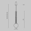 Подвесной светильник Maytoni Modern Teatro MOD287PL-01BS1 фото 3