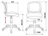 Кресло компьютерное Бюрократ CH-W296NX 477072 белый, голубой фото 6