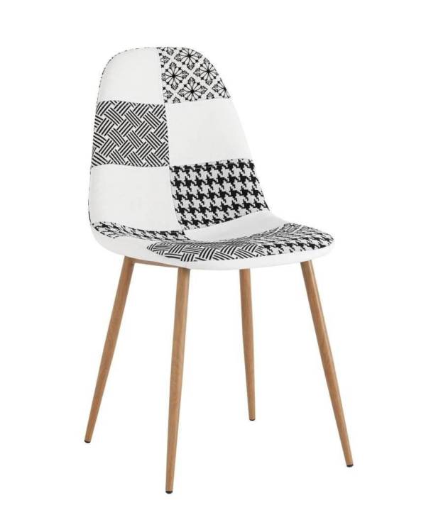Стул Stool Group Валенсия SN OS-001P-V patchwork bw DUAL пэчворк черно-белый