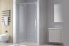 Душевая дверь в нишу Royal Bath Bern BERN-V RB80-T-CH профиль хром, стекло прозрачное, 80x195