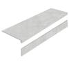 Ступень Staro L Porcelain Step Limestone Nero AS с подступенником 32x120