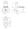 Унитаз Kerama Marazzi Plaza Modern PLMR.wc.01 напольный безободковый, белый глянцевый фото 2