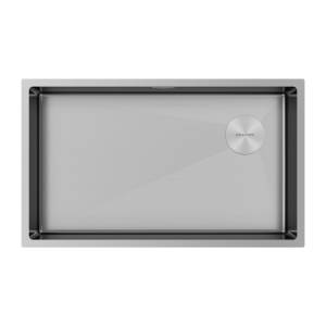 Мойка кухонная Paulmark Next-Skew 74 Uni PM887444-BS Брашированная Сталь, 74x44