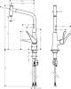 Смеситель для кухни Hansgrohe Metris Select 14884000 фото 8