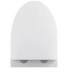 Унитаз подвесной Black&White W-751 безободковый, сиденье микролифт, белый фото 4