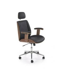 Кресло компьютерное Halmar Timber V-CH-TIMBER-FOT-CZARNY черный/орех