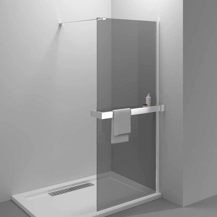 Душевая перегородка Vincea Walk-In HR VSW-4HR800CG 800x2000, профиль хром, стекло тонированное