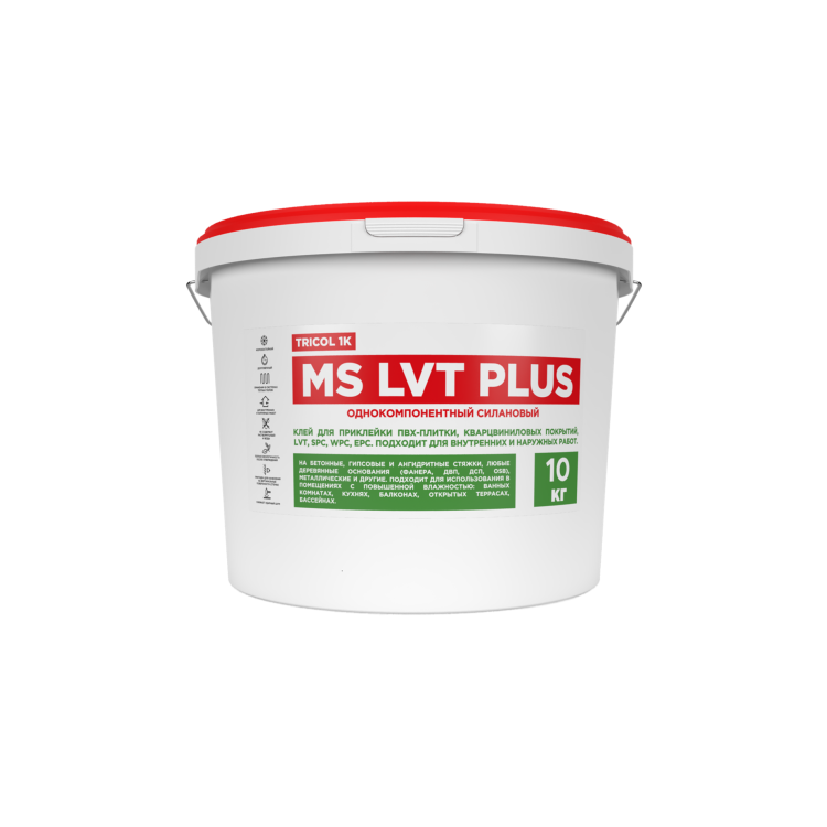 Клей для ПВХ Tricol 1 MS Lvt Plus 10 кг