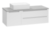 Тумба с раковиной Brevita Карго УТ000024163 белая, 120 см фото 5