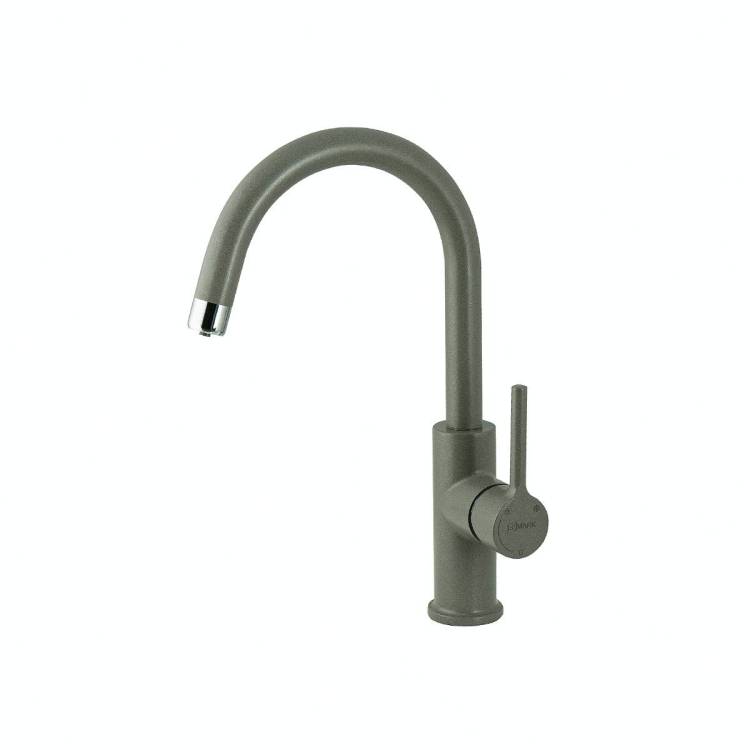 Смеситель для кухни Lemark Comfort LM3073PGS с подключением к фильтру питьевой воды Серый шелк