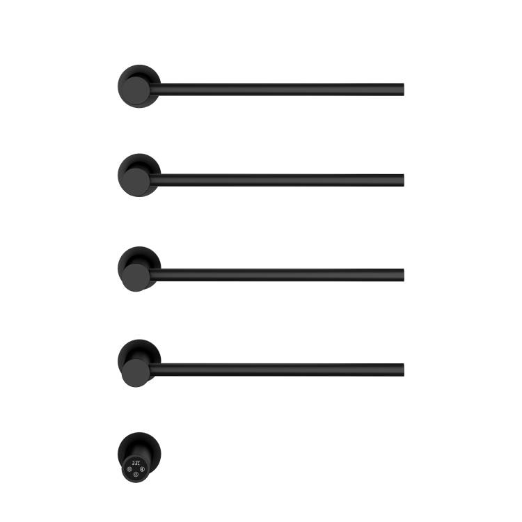 Полотенцесушитель электрический Vincea VTD-2H1MB таймер, черный