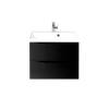 Тумба с раковиной BelBagno Marino 60 nero lucido
