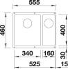 Мойка кухонная Blanco Subline 340/160-U 523562 белый фото 2