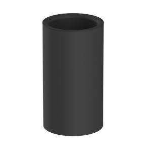 Мусорное ведро WHITECROSS Ergo ER2291BL открытое, 4 л, черный матовый