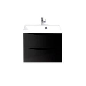 Тумба с раковиной BelBagno Marino 60 nero lucido