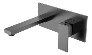 Смеситель для умывальника Boheme Qubic 475-GM Gun Metal
