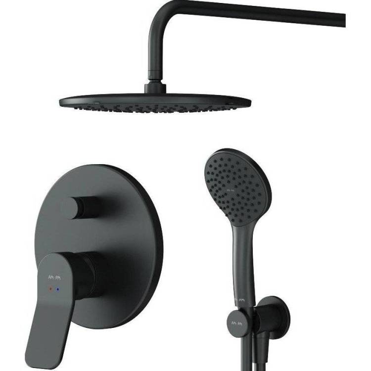 Душевой комплект для душа Am.Pm X-Joy FB85A1RH02 черный, с внутренней частью